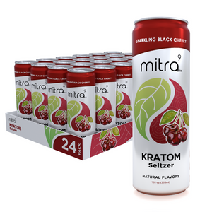 Mitra9 Kratom Black Cherry Seltzer