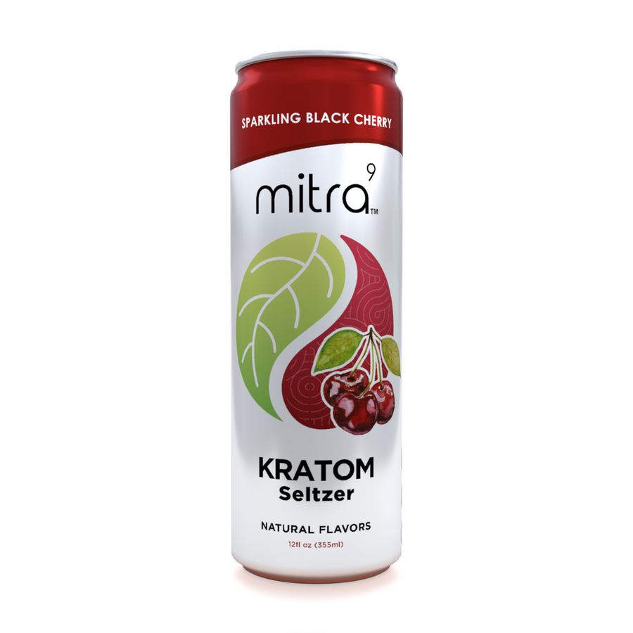 Mitra9 Kratom Black Cherry Seltzer