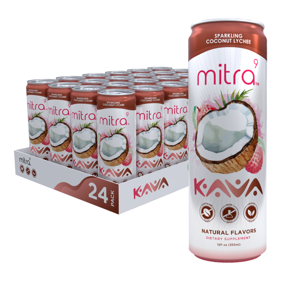 Mitra9 Kava Coconut Lychee Seltzer