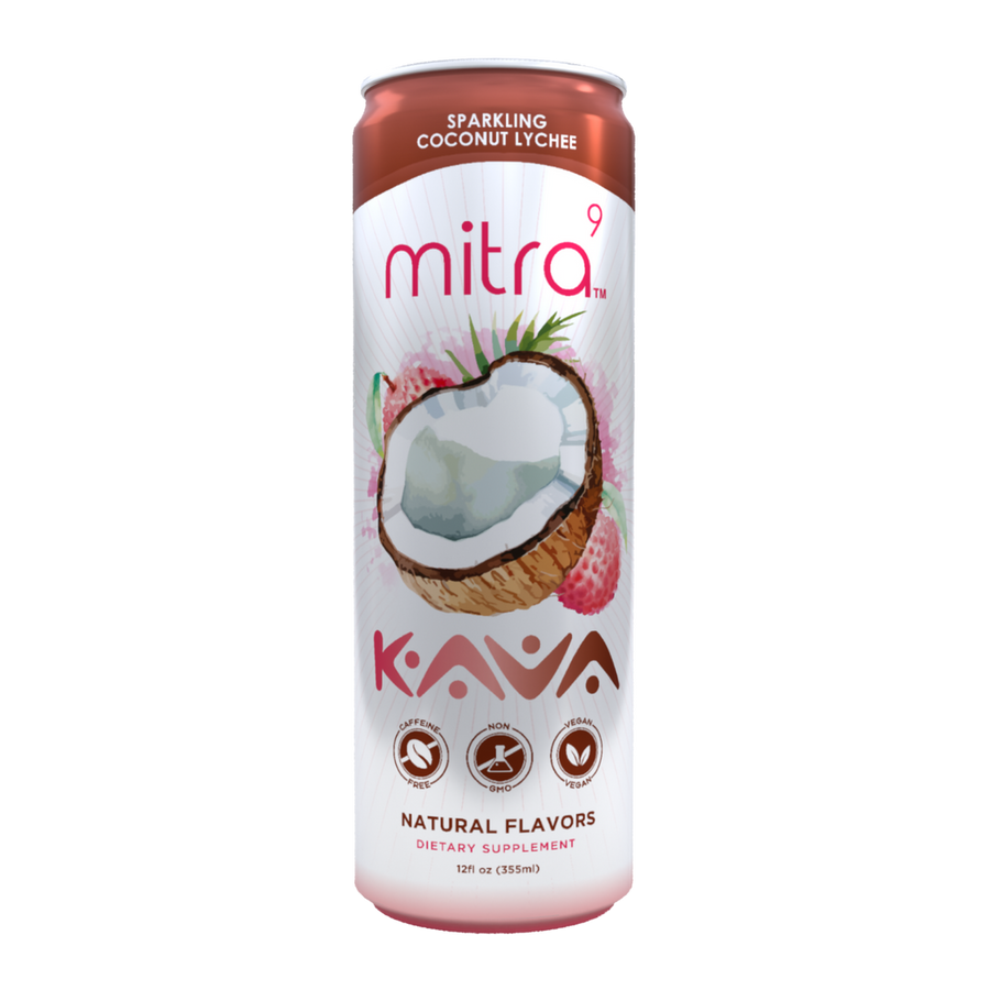 Mitra9 Kava Coconut Lychee Seltzer