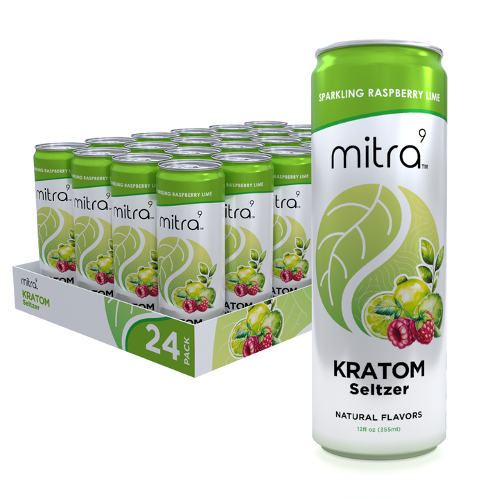 Mitra9 Kratom Raspberry Lime Seltzer